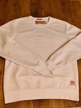 Iron & Resin Roundneck French Terry Crew - Natural - M